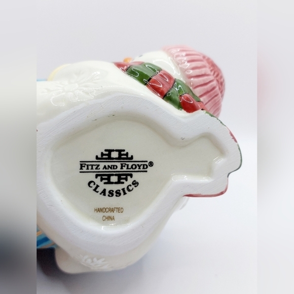 Vintage Fitz and Floyd Frosty Folks Candy Box 1999 With‎ Box - Picture 10 of 12